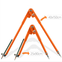 Max 45/75cm Diameter Carpenter Precision Pencil Compasses Diameter Adjustable Dividers Marking And Scribing Compass Wood