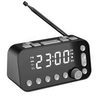 MD-A1 Wireless bluetooth Speaker FM Radio Small Mini Alarm Clock with LED Digital Display Dual USB Charging DAB FM Digit