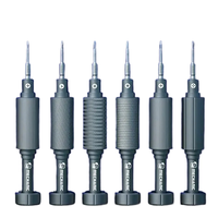 Mechanic 6-in-1 Mini Screwdriver Set Precision Magnetic Silicon-Magnesium Alloy Noise Reduction Bearings for iPhone Sams
