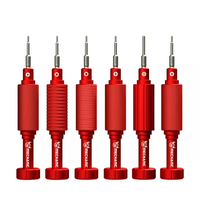 Mechanic 6PCS 3D Precision Magnetic Screwdriver Set Silicon-Magnesium Alloy Non-slip Hand Tool Kit Noise Reduction for i