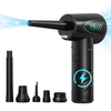 MECO ELEVERDE Compressed Air Duster,  Air Blower with LED Light,  3-Gear to 100000RPM,  Electric Air Duster for PC/Keyboard