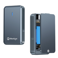 Meetiger Ice Tiger Series M.2 2230 SSD Enclosure USB 3.2 Gen2 10Gbps Dual Protocol SATA&NVMe External Aluminum Alloy Har