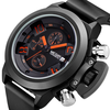 MEGIR Men Multi-functional Watch Sports Chronograph Wristwatch Waterproof Calendar Quartz Watch Comfortable Silicone Str