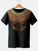 Mens Ethnic Totem Print Crew Neck Short Sleeve T-Shirts
