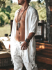 Mens Fringe Hem Half Sleeve Cardigan