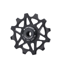 MEROCA 12/14T Bicycle Ceramic Pulleys Lightweight Aluminum Alloy Smooth Speed Change Bike Rear Derailleur Bearing Guide