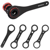 MEROCA 16/24 Notch Aluminum Alloy Bicycle Bottom Bracket Wrench BB39 BB40.5 BB44 BB46 BB49 BB52 Bike Hollow Disc Removal