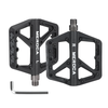 MEROCA Bicycle Pedals Mountain Bike Pedals Lightweight Nylon Bearing Lubricated Width Non-slip Pedals for MTB Cycling