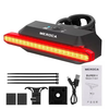 MEROCA Super V Smart Brake Sensing Bike Taillight 500mAh Battery 6 Lighting Modes IPX5 Waterproof Type-C Rechargeable Bi