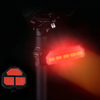 MEROCA Wireless Bike Taillight 100Lm Brightness 800mAh Battery Waterproof 6 Light Modes Easy to Install Rear Light for N