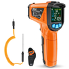 MESTEK Advanced Infrared Thermometer IRO2C Wide Temperature Range (-50°C to 800°C) Adjustable Emissivity 12-Point Laser