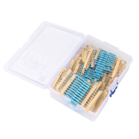 Metal Film Resistor Kit 130 Values 1R to 2.2M Ohm 2W 1% Tolerance 650PCS Electronic Component Assortment for Precision C
