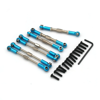 Metal Upgraded Adjustable Linkage Rods Set for Wltoys 104001 1/10 RC Car Vehicles Model Spare Parts