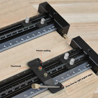 Metric Inch T Shape Marking Gauge Double Line Aluminum Ruler 6 14 inch High Precision Scribing Tool