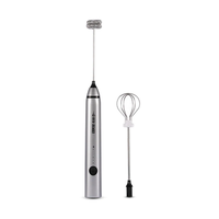 MHW-3BOMBER Electric Milk Frother Handheld Milk Foam Maker 304 Stainless Steel Handheld Egg Foamer Whisk for Home Kitche