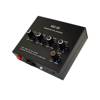 MIC-60 Balanced Mic Preamplifier Condenser Moving Coil Microphone Amplifier 48V Phantom Power 60dB Gain Low Cut Three Ba