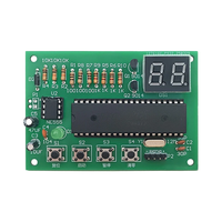 Microcontroller Counter Kit STC90C52 NE555 Timer LED Display 5V-6V DIY Electronics Kit Precision Counting Circuit Comple