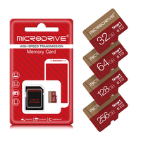 Microdrive TF Card C10 High Speed U3 256G/128G/64G Flash Memory Card for Phone Camera Driving Recorder Drone