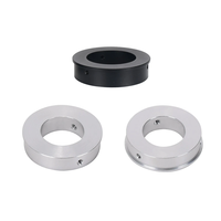Microscope Monocular Lens Ring Adapter Aluminum 28mm 40mm 50mm Inside Diameter Grey Lightweight Industrial Microscope Ac