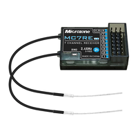 Microzone MC7RE V2 2.4GHz 7CH Dual Antenna PWM SBUS RC Receiver Support Mc6mini Mc7mini Mc8mini Transmitter for RC Airpl