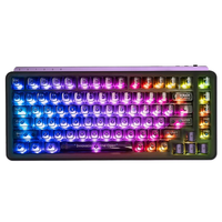MIIIW BlackIO 83 Keys Tri-mode Mechanical Gaming Keyboard Hot-Swappable Gasket Structure RGB Light Kailh MX Jellyfish Ax