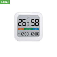 Miiiw Mute Temperature Humidity Thermometer Electronic Sensor Clock Home Indoor High-precision Baby Room C/F Temperature