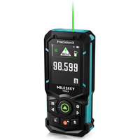 Mileseey S50 Green Beam Laser Rangefinder 400ft High Accuracy Rechargeable Distance Meter P2P Measurement Smart App IPS