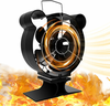 Mini 6 Blade Heat Powered Stove Fan With Cover Small Fireplace Fan Winter Warm Quiet Eco-Fan Portable Heater Efficient H