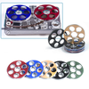 Mini Aluminum Alloy Empty Tape Reel 6 Hole Empty Takeup Reel Audio Tape Empty Nab Hub For Nagra SN SNST Series Recorders