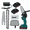 Mini Chainsaw Cordless Battery Power-Chain-Saws - 4In Electric Battery Powered Chainsaw Portable One-Hand Handheld,  88VF