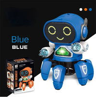 Mini Dancing Robot Hot Sale Dancing Electric Hexapod Robot Light Music Male and Female Children