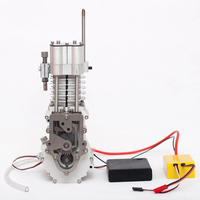 Mini Gasoline Engine Model Educational Engine Toy Science Experiment Kit Set