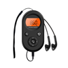 Mini Portable AM FM Radio Rechargeable Pocket Radio with Soft Orange Backlight Sleep Timer Setting Support 3.5mm Earphon