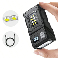 Mini Portable Keychain Light With Rotatable Head,  Magnetic Base,  Ideal For Repairing,  Camping,  Emergency,  And Night Use