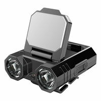 Mini Rechargeable Head Lamp XPE Hat Clip Light Stepless Dimming Rechargeable LED Headl Light for Camping Night Cycling E