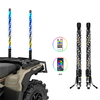 Mini RGB LED Flag Pole Lights Multi-Mode Brake Turn Signal for UTV One to Two Output