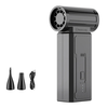 Mini Turbo Fan 130, 000PM Peak 35 m/s Wind Speed 1500mAh Battery 4 Speed Settings Cordless Powerful Hair Dryer and Dust R