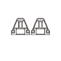 MJX H12Y H12P Rear Shock Absorber Frame Original Parts P12Y09
