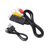 MnnWuu AV to HDMI-compatible Adapter Converter 1080P Display Adapter Cable Plug and Play Male to Male Connection for Hom