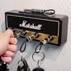 Modern Melody Music Note Key Holder Storage Box Rack Wall Mounted Key Holder Guitar Keyring Hook Holder with 4 Guitar Pl