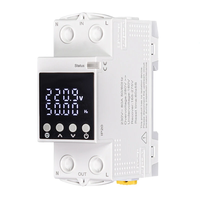 MOES 80A WiFi Tuya Smart Circuit Breaker Alarm Threshold Set Electricity Monitor V0 Fireproof Retardant APP Control With