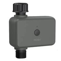 MOES Smart ZigBe Sprinkler Water Timer with 1 Outlet Rain Delay Filter Programmable Irrigation Timer Support Alexa Googl
