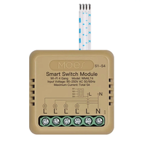 MOES Tuya WiFi/Zigbee3.0 Mini DIY Smart Switch Module 3/4Gang Timer Home Automation Voice Control with Alexa Google Assi