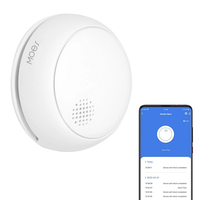 MOES Tuya ZigBe Smart Wireless Smoke Detector Fire 85dB Sound Alarm Siren Sensor Smart Safety Protection Home Kitchen Fi