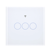 MOES WS-EU Tuya Matter WiFi Smart Light Switch Glass Touch Control Fireproof Neutral Wire Required Timing Function Voice