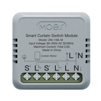 MOES ZM-108-M Tuya Smart Zigbe Curtain Switch Module 90-250V AC 2.5A Remote Motor Rotation Switchable Smart Home Automat