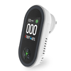 MOES3-in-1 Plug-in CO Detector Display with Temperature & Humidity Sensor Built-in Alarm Sound Warning for Home Securi