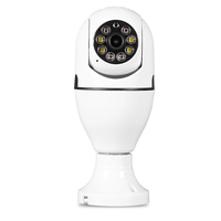 MoesHouse E27 3MP HD Tuya Smart WiFi Bulb Camera Full Color Night Vision PTZ Cam Auto Tracking Motion Detection Two-way