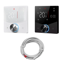 MoesHouse Tuya Smart Home WiFi Knob Thermostat for Electric Heating LCD Display Mobile Phone APP Control Touch Screen Re