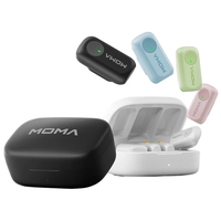 MOMA LARK A1 Wireless Lavalier Microphone 48kHz/24bit HD Noise Reduction 200m Transmission 3-Level Adjustable EQ 27H Bat